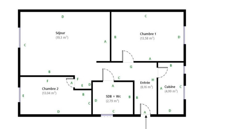 Ma-Cabane - Vente Appartement PARIS 18, 62 m²