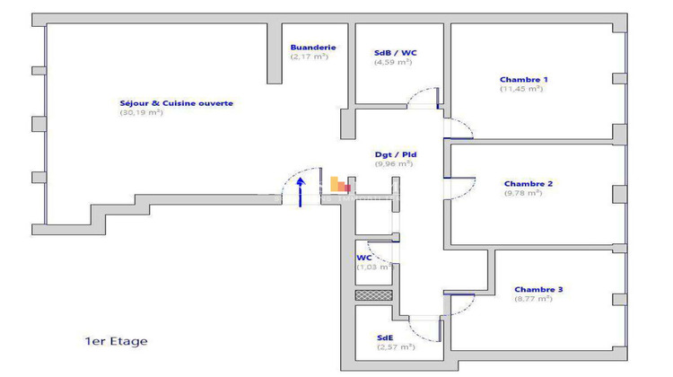 Ma-Cabane - Vente Appartement PARIS 18, 81 m²