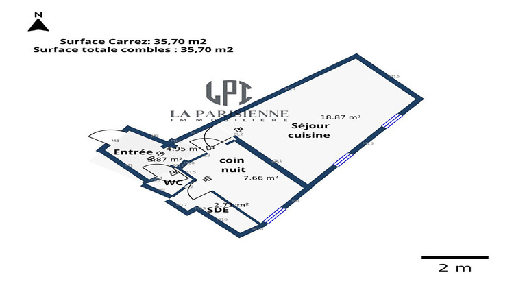 Ma-Cabane - Vente Appartement PARIS 19, 35 m²