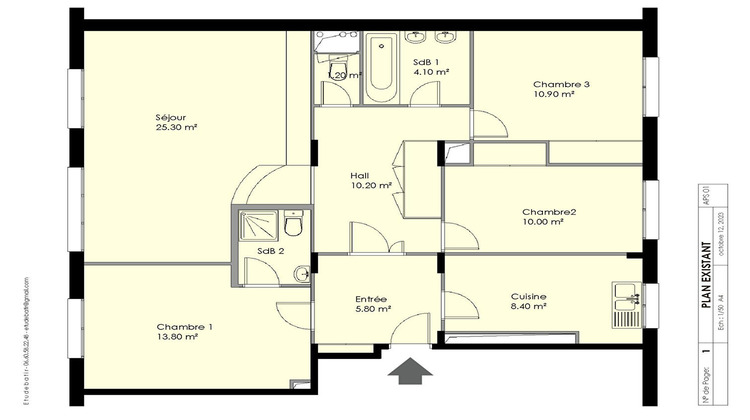 Ma-Cabane - Vente Appartement PARIS 20, 95 m²