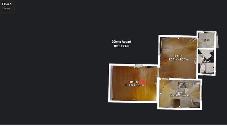 Ma-Cabane - Vente Appartement PARIS 20, 31 m²