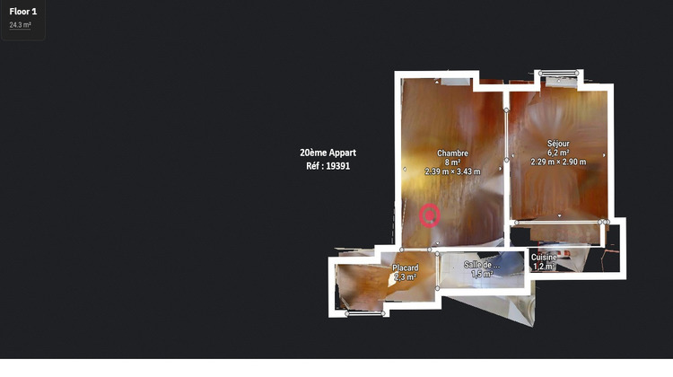 Ma-Cabane - Vente Appartement PARIS 20, 23 m²