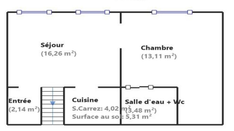 Ma-Cabane - Vente Appartement Paris, 45 m²