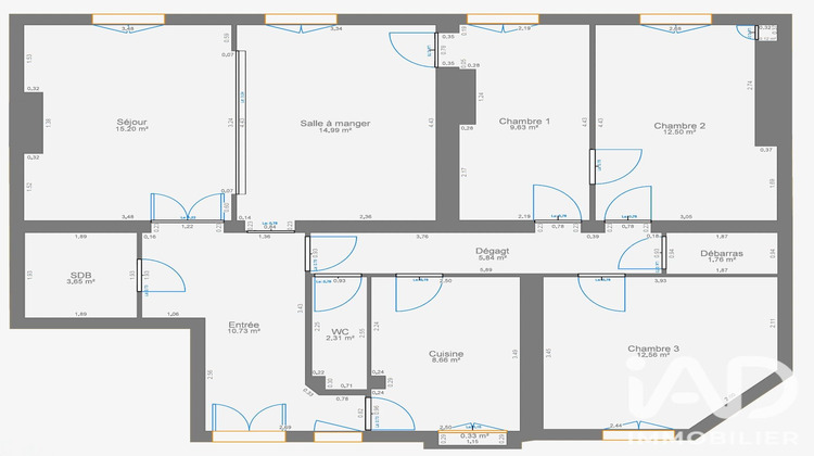 Ma-Cabane - Vente Appartement Paris, 96 m²