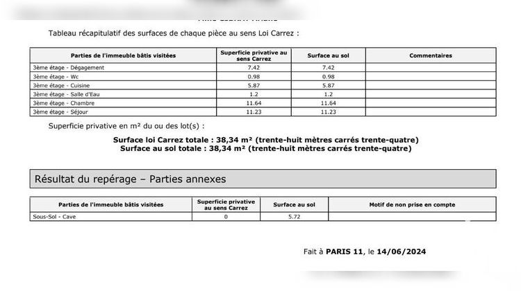 Ma-Cabane - Vente Appartement Paris, 39 m²