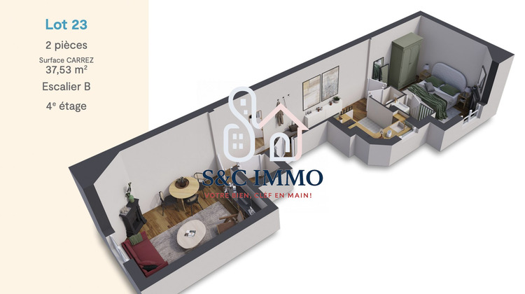 Ma-Cabane - Vente Appartement Paris, 37 m²