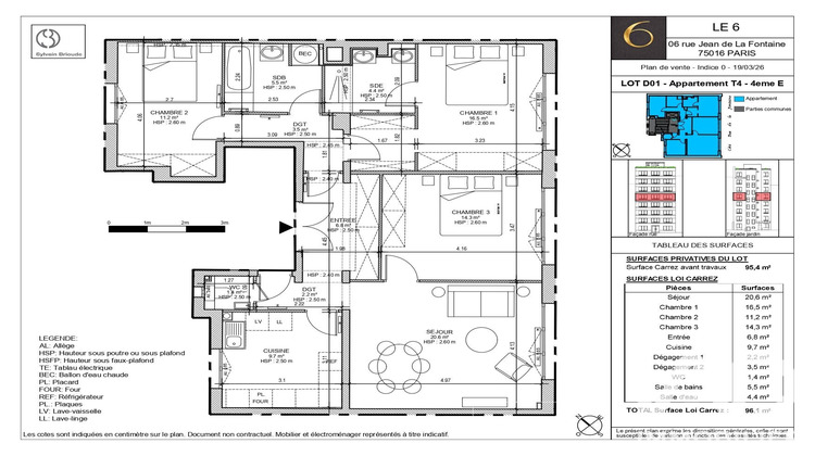 Ma-Cabane - Vente Appartement Paris, 96 m²