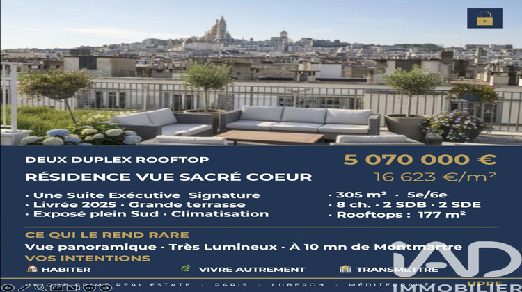 Ma-Cabane - Vente Appartement Paris, 305 m²