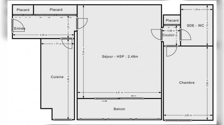 Ma-Cabane - Vente Appartement Paris, 51 m²