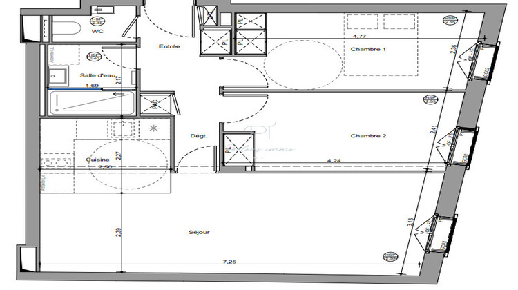 Ma-Cabane - Vente Appartement Paris, 60 m²