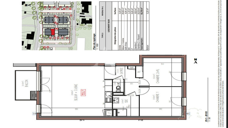 Ma-Cabane - Vente Appartement PELLOUAILLES-LES-VIGNES, 62 m²
