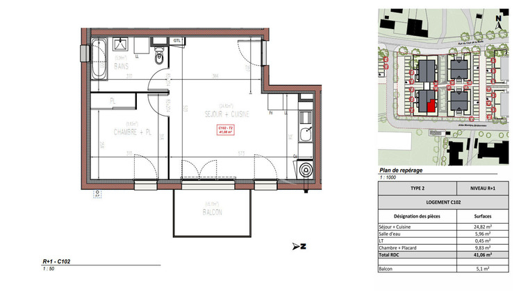 Ma-Cabane - Vente Appartement PELLOUAILLES-LES-VIGNES, 41 m²