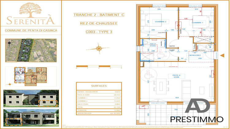 Ma-Cabane - Vente Appartement Penta-di-Casinca, 65 m²