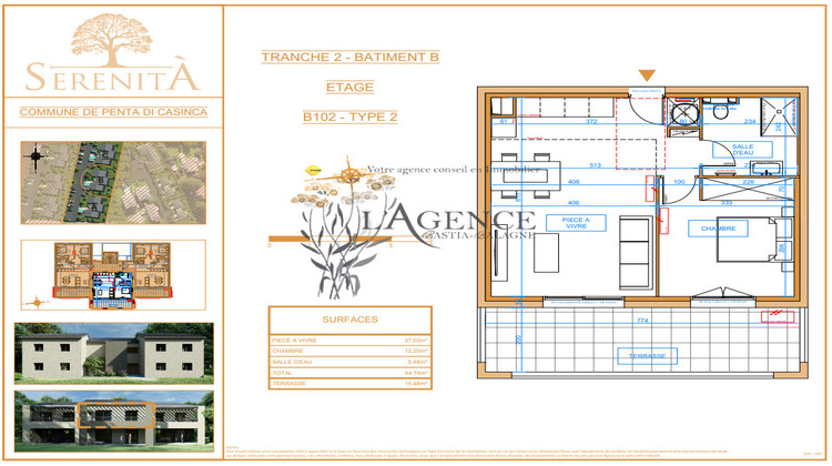 Ma-Cabane - Vente Appartement Penta-di-Casinca, 44 m²