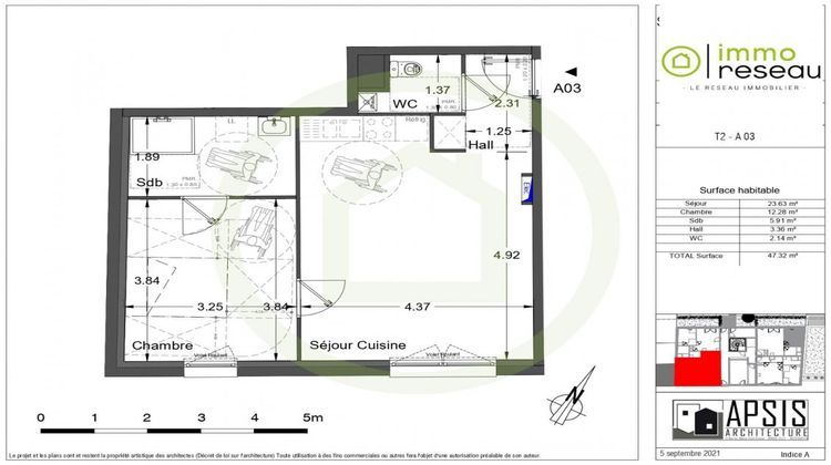 Ma-Cabane - Vente Appartement PERENCHIES, 47 m²