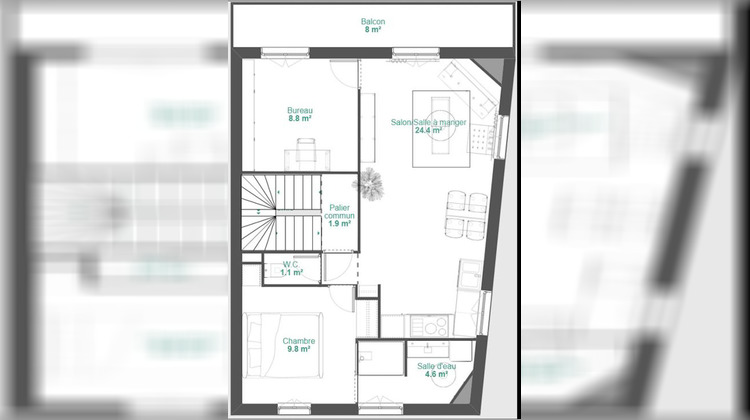 Ma-Cabane - Vente Appartement PERIGUEUX, 48 m²