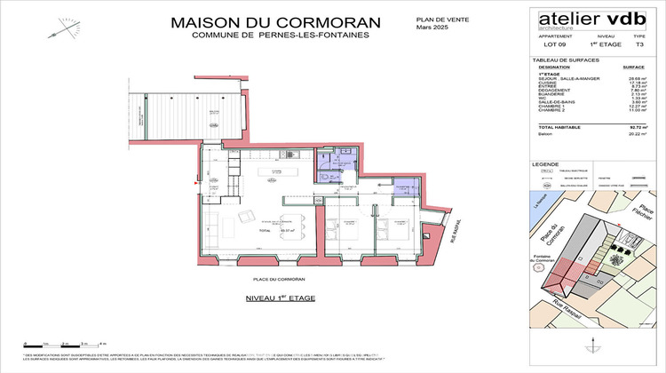 Ma-Cabane - Vente Appartement PERNES-LES-FONTAINES, 93 m²