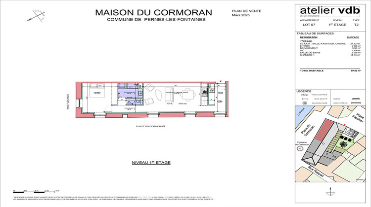 Ma-Cabane - Vente Appartement PERNES-LES-FONTAINES, 59 m²
