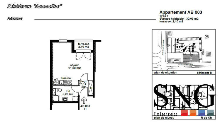 Ma-Cabane - Vente Appartement Péronne, 30 m²