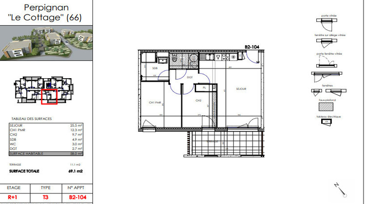 Ma-Cabane - Vente Appartement PERPIGNAN, 58 m²