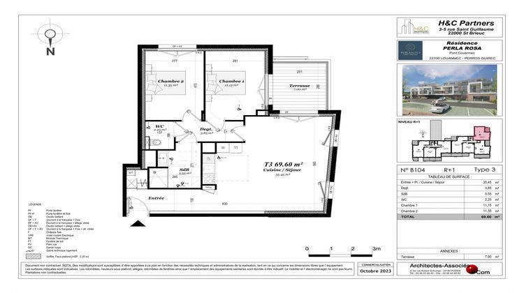 Ma-Cabane - Vente Appartement Perros-Guirec, 69 m²