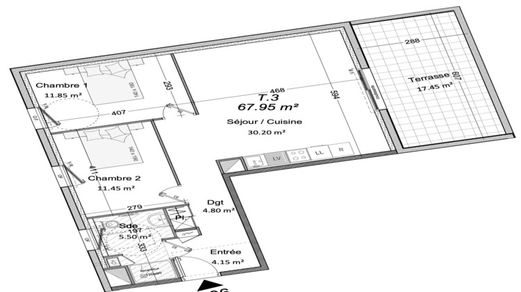 Ma-Cabane - Vente Appartement Perros-Guirec, 67 m²