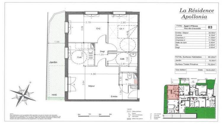 Ma-Cabane - Vente Appartement Persan, 60 m²