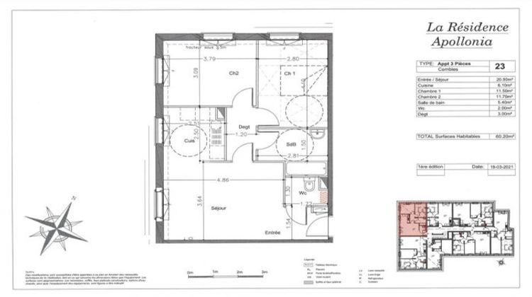 Ma-Cabane - Vente Appartement Persan, 60 m²