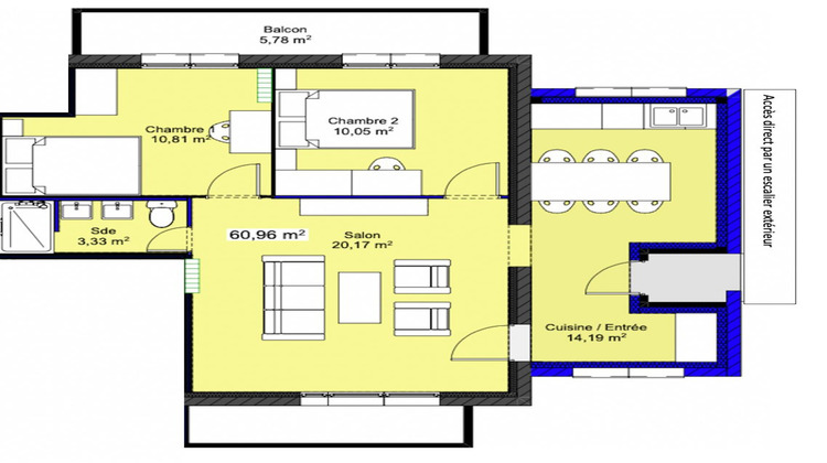 Ma-Cabane - Vente Appartement Pessac, 61 m²