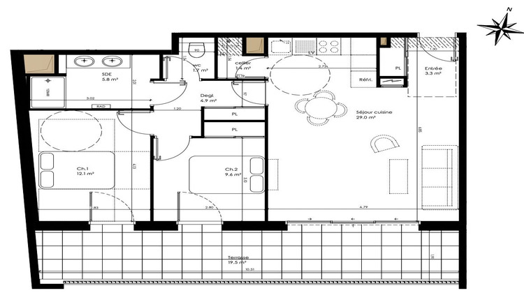 Ma-Cabane - Vente Appartement Pessac, 68 m²