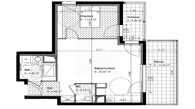 Ma-Cabane - Vente Appartement Pfastatt, 48 m²