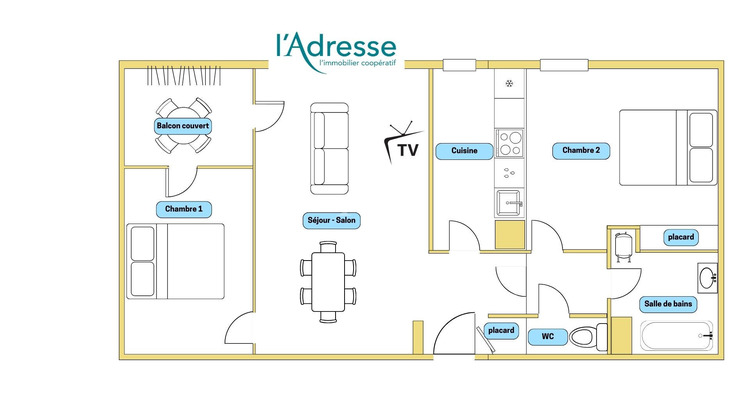 Ma-Cabane - Vente Appartement PLAISANCE-DU-TOUCH, 55 m²