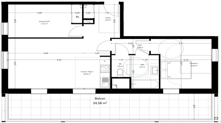 Ma-Cabane - Vente Appartement Pléneuf-Val-André, 63 m²
