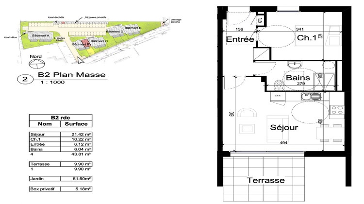 Ma-Cabane - Vente Appartement Pluneret, 44 m²