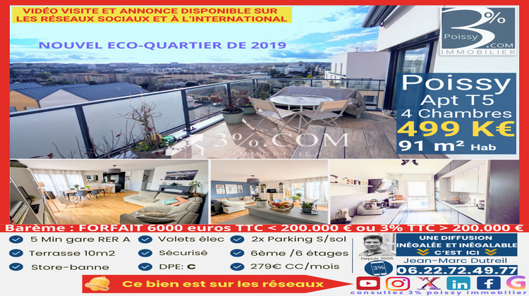 Ma-Cabane - Vente Appartement Poissy, 92 m²