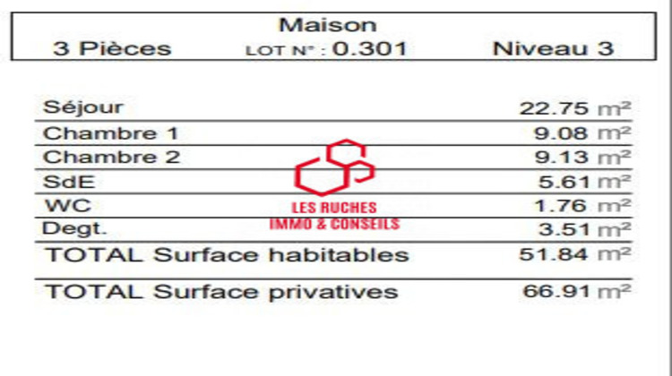 Ma-Cabane - Vente Appartement Pomponne, 52 m²