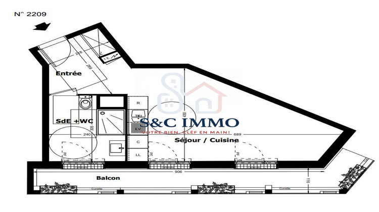 Ma-Cabane - Vente Appartement Pomponne, 34 m²
