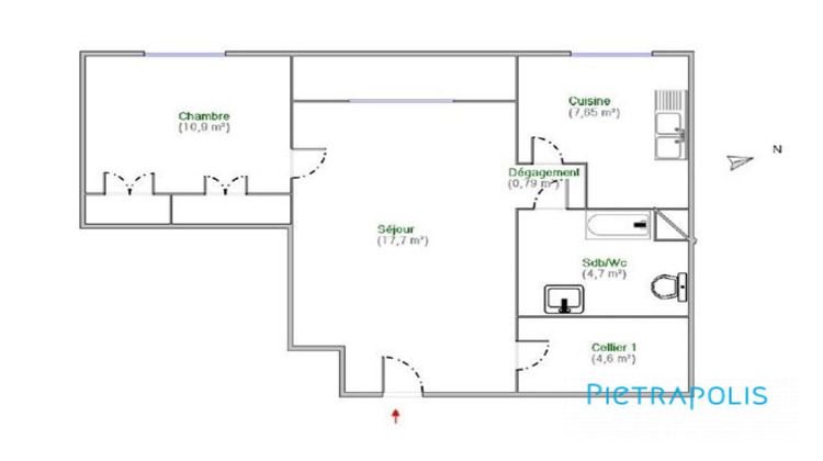 Ma-Cabane - Vente Appartement Pont-Évêque, 47 m²