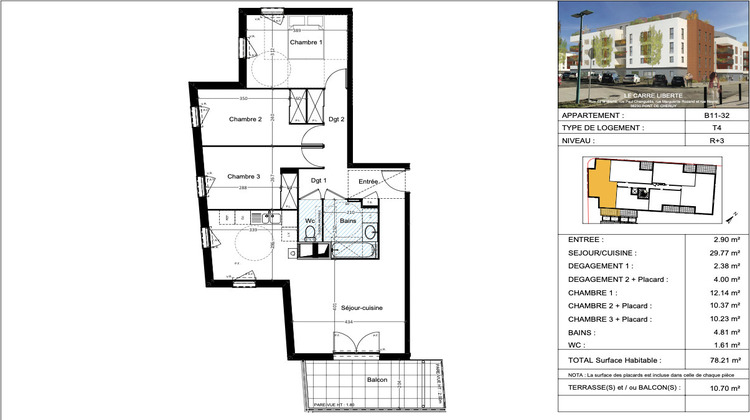 Ma-Cabane - Vente Appartement PONT-DE-CHERUY, 78 m²