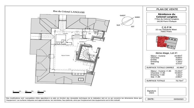 Ma-Cabane - Vente Appartement Pont-l'Évêque, 57 m²