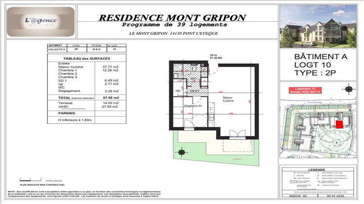 Ma-Cabane - Vente Appartement Pont-l'Évêque, 61 m²
