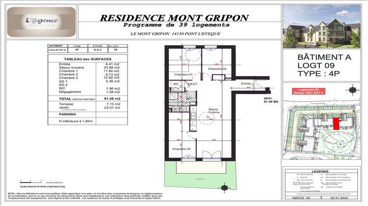 Ma-Cabane - Vente Appartement Pont-l'Évêque, 81 m²