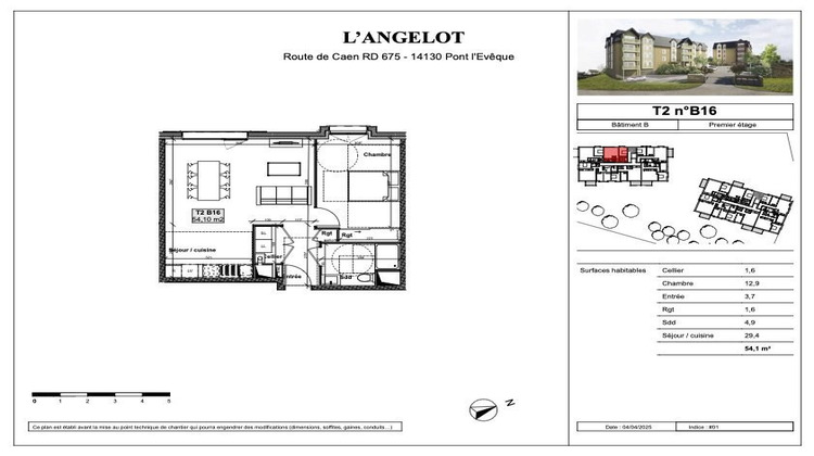 Ma-Cabane - Vente Appartement Pont-l'Évêque, 54 m²