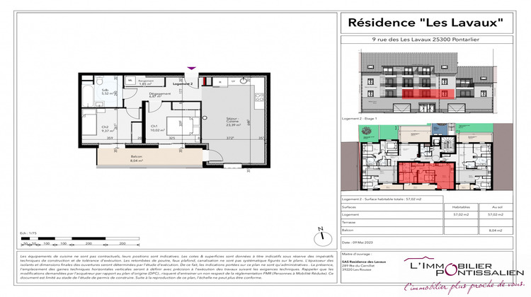 Ma-Cabane - Vente Appartement Pontarlier, 57 m²