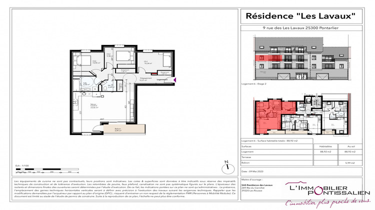 Ma-Cabane - Vente Appartement Pontarlier, 88 m²