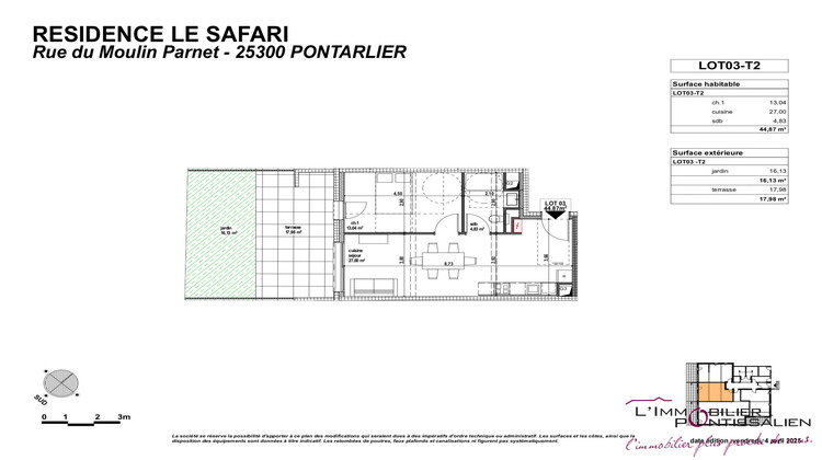 Ma-Cabane - Vente Appartement Pontarlier, 44 m²