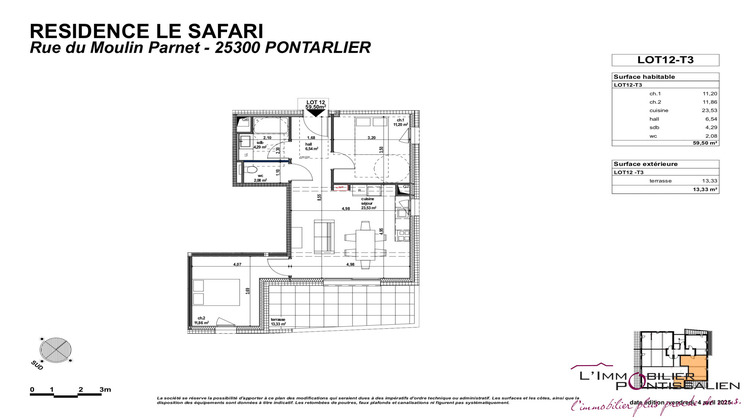 Ma-Cabane - Vente Appartement Pontarlier, 59 m²