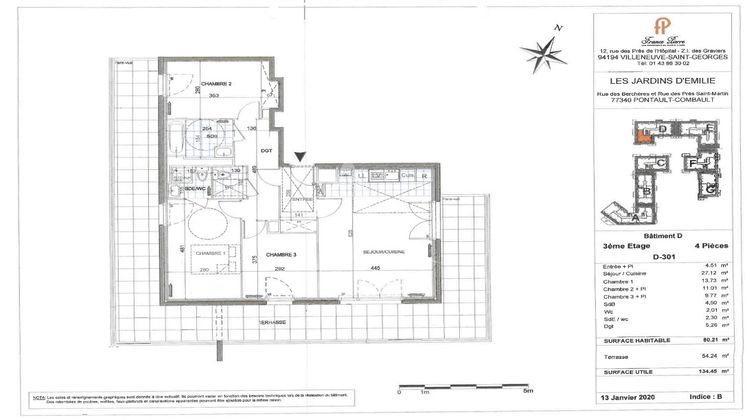 Ma-Cabane - Vente Appartement PONTAULT-COMBAULT, 80 m²