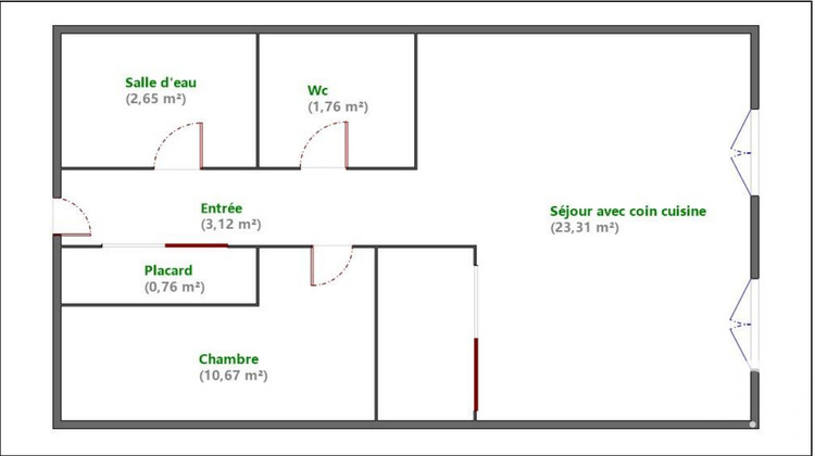 Ma-Cabane - Vente Appartement Pontault-Combault, 42 m²