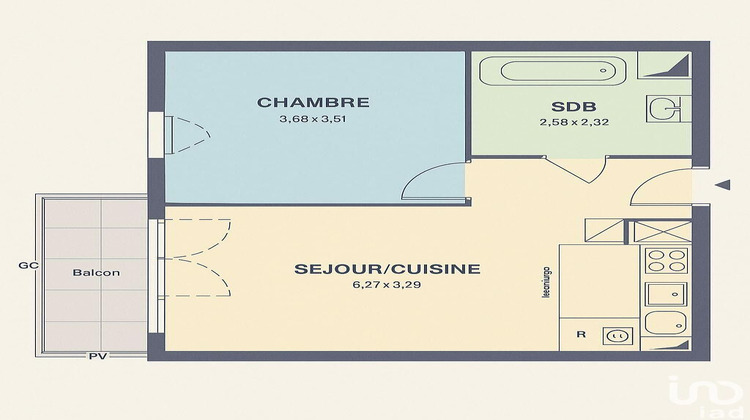 Ma-Cabane - Vente Appartement Pontault-Combault, 41 m²